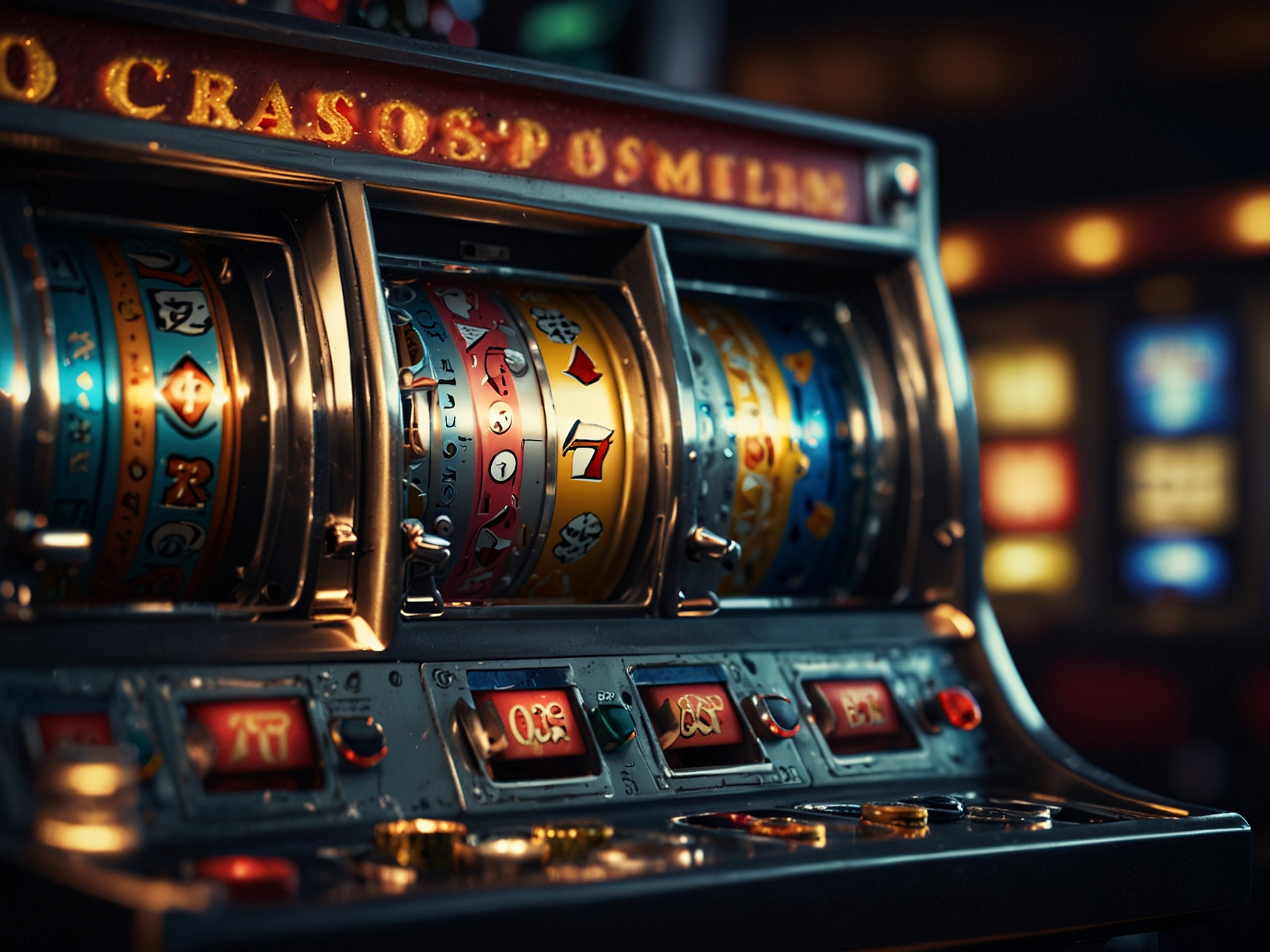 SlotBox hero banner with slot machine and lights